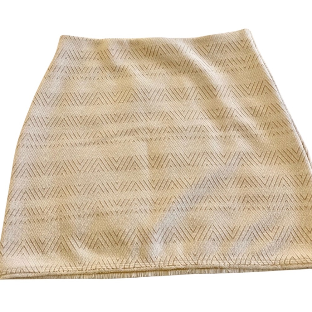 LOFT knit fringe miniskirt EUC